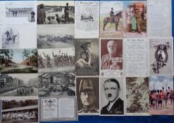 Postcards, Military, a mixed military selection of approx. 100 cards, with patriotic, romance,