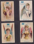 Cigarette cards, USA, P.H. Mayo, Wings of Different Birds of Plumage (Girls), 'X' size inscribed '