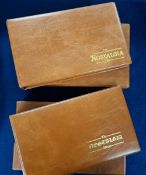 Cigarette card accessories, 10 modern storage albums, Nostalgia sized, all tan with matching