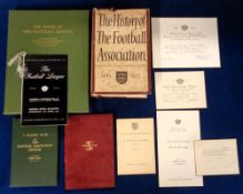 Football Association & Football League, selection of 10 items, VIP ribbon bound programme from the