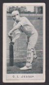 Cigarette card, D. & J. Macdonald, Cricketers, type card, G.L. Jessop (gd) (1)