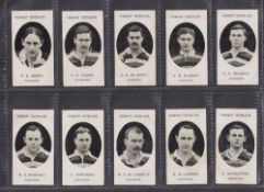 Cigarette cards, Taddy, Prominent Footballers (No Footnote), Richmond, 13 cards, F.E. Berry, C.E.