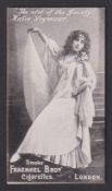 Cigarette card, Fraenkel Bros., Music Hall Artistes (White card), type card, Katie Seymour 'The Idol