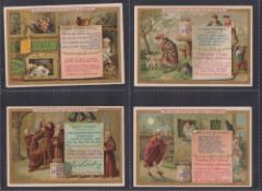 Trade cards, Liebig, 3 sets S168 French, S370 Belgian, S1098 German (gen gd)