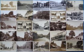 Postcards, Surrey, a mainly RP collection of approx. 100 cards of Surrey, with a few Middlesex (
