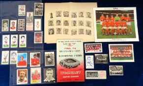 Manchester United, selection of items inc. 1963 FA Cup Final programme for the game v Leicester City