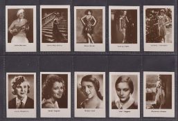 Cigarette cards, Malta, Scerri, Film Stars (Second Serie, 61-120) (set, 60 cards, plus variation