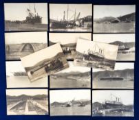 Postcards, Shipping, The Princess Iolanda, 14 cards showing the launch, sinking and subsequent