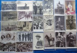 Postcards, Royalty, Edward VIII, approx 40 cards to include, with Thomas Hardy, landing at Port