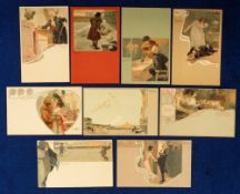 Postcards, Art Nouveau, Tosca, 9 cards u/b (vg)