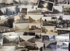 Postcards, Surrey/London suburbs, a mostly RP collection of 40 Surrey and South London cards with
