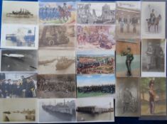 Postcards, Zeebrugge, WW1, approx 70 cards, to include HMS Vindictive, salvaging, crashed