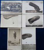 Postcards, Observation Balloon, 1916/17 Captain George Reich, 6 cards showing German Observation