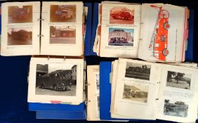 Fire Brigade, 5 albums containing photos, postcards, cuttings etc relating to the history of various