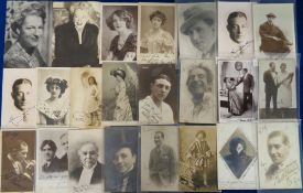 Postcards, Autographed cards, approx 55 cards, all signed to include Renee Sutton, Lilian