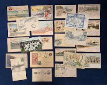 Postcards, South America, a good early selection of 25 cards inc. Team Club Nacional 1905 Montevideo