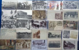 Postcards, India, approx 150 cards to include pot making, goat herd, bamboo merchant, camel cart,