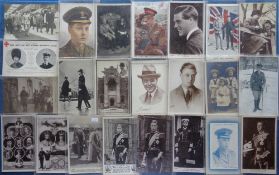 Postcards, Royalty, Edward VIII, approx 40 cards to include portraits of the young Prince of