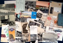 Motoring, approx. 50 items of ephemera to include 7 Societe Anonyme Andre Citroen 'cards' showing