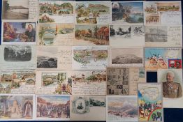Postcards, Foreign, a good foreign selection of 25 cards with many early Gruss Aus style (mostly