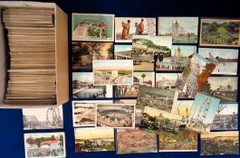 Postcards, USA Amusement Parks, 500+ cards showing many different amusement parks and rides across
