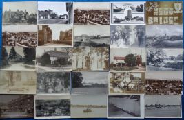 Postcards, Suffolk, a mixed collection of approx. 100 cards with RP's of Elmhurst Park Woodbridge,