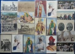 Postcards, Delhi Durbar and Maharajas, 29 cards to include the 1911 Durbar, Bas -Relief of Sir
