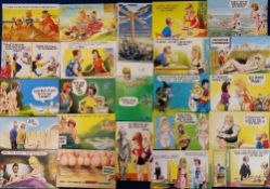 Postcards, Comic, Bamforth, approx 250 cards mainly Taylor and Fitzpatrick. Usual subjects to
