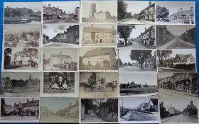 Postcards, Suffolk, a fine collection of 100+ cards of Suffolk towns and villages with many RP's