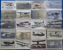 Postcards, Seaplanes, 30 cards to include Solent Flying Boat RMA Sydney, 1912 Daily Mail