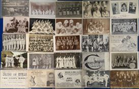 Postcards, Entertainers, approx. 150 cards to include Jean Lussier and his Rubber Ball Over Horse