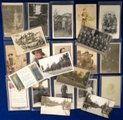 Postcards, Women At War, 20+ cards, RPs, printed and artist drawn to include troops, WAAC, Women's