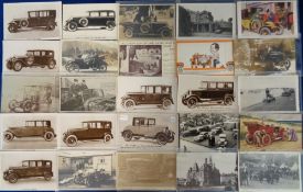 Postcards, Motor Cars, 50 cards to include comic, greetings, St. Eloi, private vehicles, town