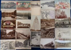Postcards, Sussex, Brighton, approx 55 cards to include French Convalescent Home, Brighton's