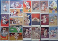 Postcards, GE Studdy, approx 95 cards, mainly Bonzo but other dogs too. Police, telephone,