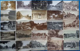 Postcards, Wiltshire, a mixed Wiltshire collection of approx. 80 cards with good RP's of Ludgershall