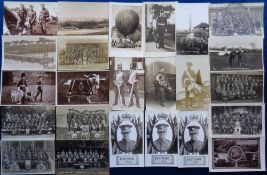 Postcards, Military, a good RP selection of approx. 80 cards with uniformed soldiers, groups,