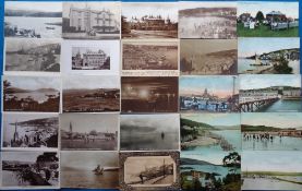 Postcards, Scottish Islands, a collection of 100+ cards of the Isle of Bute, with RP's of Barone