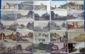 Postcards, Wiltshire, a good Wiltshire selection of 40 cards, with RP's of Bemerton School Group,