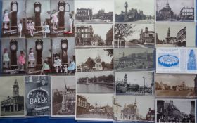 Postcards, Clocks, approx 95 cards to include a set of 6 Misch & Co children with grandfather clock,