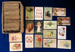 Postcards, Greetings, a selection of approx 600 cards to include cats, flowers, Easter, Birthday,