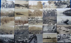 Postcards, Naval/Military, a RP mix of events in WW1 and up to 1920 in Germany (Berlin, Potsdam)