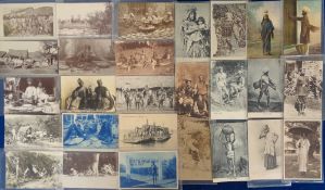 Postcards, India, approx 150 cards to include Brigadier and Mrs Hunter with Indian party (