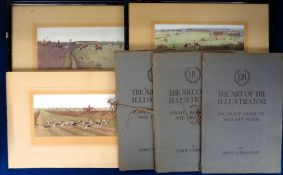 Artworks, Originals and Prints to include an original watercolour by Donald McGill, original