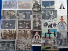 Postcards, Bells, 32 cards to include The Great Bell 'Hosanna' (7.5 tonnes) from Buckfast Abbey,