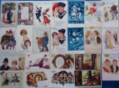 Postcards, Fred Spurgin, approx 150 cards to include comic, military, police, glamour, children,