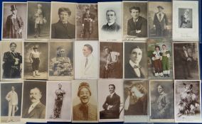 Postcards, Actors, 100+ cards to include Laurel and Hardy (Film Weekly), Frank E Petley as Jim