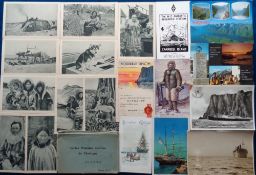 Postcards, Exploration, a mixed collection of approx. 40 cards and ephemera mostly related to the