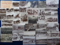 Postcards, Military, Tattoos and Displays, 60+ cards to include a set of 6 Gale & Polden RPs of