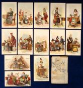 Postcards, Singer Sewing Machine Co., a pack of 13 cards in their original card box showing machines